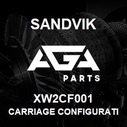 XW2CF001 Sandvik CARRIAGE CONFIGURATION, 850, RH | AGA Parts