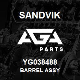 YG038488 Sandvik BARREL ASSY | AGA Parts