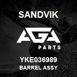 YKE036989 Sandvik BARREL ASSY | AGA Parts