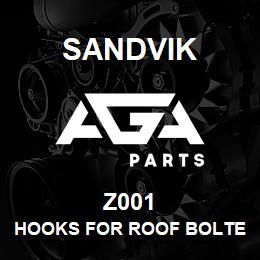 Z001 Sandvik HOOKS FOR ROOF BOLTER | AGA Parts