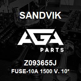 Z093655J Sandvik FUSE-10A 1500 V. 10*85 | AGA Parts