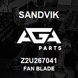 Z2U267041 Sandvik FAN BLADE | AGA Parts