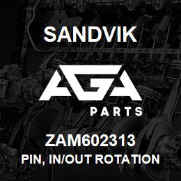 ZAM602313 Sandvik PIN, IN/OUT ROTATION | AGA Parts