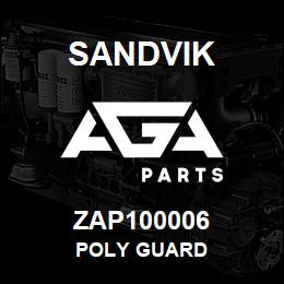 ZAP100006 Sandvik POLY GUARD | AGA Parts