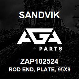 ZAP102524 Sandvik ROD END, PLATE, 95X95X40 MM. M/S, SS040 | AGA Parts