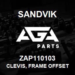 ZAP110103 Sandvik CLEVIS, FRAME OFFSET STYLE | AGA Parts