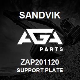 ZAP201120 Sandvik SUPPORT PLATE | AGA Parts