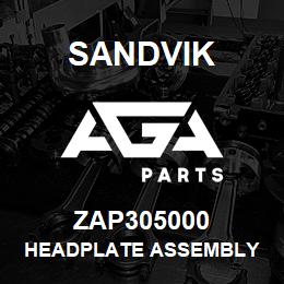 ZAP305000 Sandvik HEADPLATE ASSEMBLY | AGA Parts