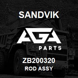 ZB200320 Sandvik ROD ASSY | AGA Parts