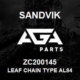 ZC200145 Sandvik LEAF CHAIN TYPE AL844 1450 PAIR | AGA Parts