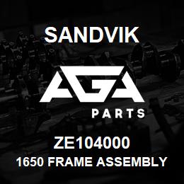 ZE104000 Sandvik 1650 FRAME ASSEMBLY | AGA Parts