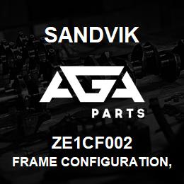 ZE1CF002 Sandvik FRAME CONFIGURATION, 1650, NON-HANDE | AGA Parts