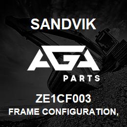 ZE1CF003 Sandvik FRAME CONFIGURATION, NON-HANDED | AGA Parts