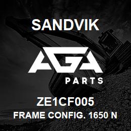 ZE1CF005 Sandvik FRAME CONFIG. 1650 NON-HANDED | AGA Parts