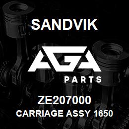 ZE207000 Sandvik CARRIAGE ASSY 1650 | AGA Parts