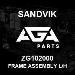 ZG102000 Sandvik FRAME ASSEMBLY L/H | AGA Parts