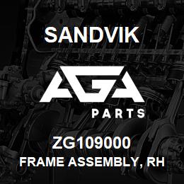 ZG109000 Sandvik FRAME ASSEMBLY, RH | AGA Parts