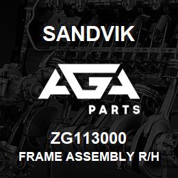 ZG113000 Sandvik FRAME ASSEMBLY R/H | AGA Parts