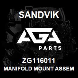 ZG116011 Sandvik MANIFOLD MOUNT ASSEMBLY | AGA Parts