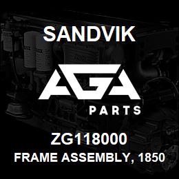 ZG118000 Sandvik FRAME ASSEMBLY, 1850 L/HAND | AGA Parts