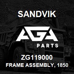 ZG119000 Sandvik FRAME ASSEMBLY, 1850 R/HAND | AGA Parts