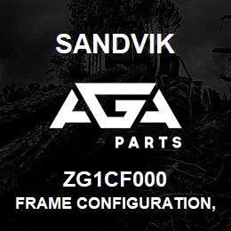 ZG1CF000 Sandvik FRAME CONFIGURATION, 1850 L/H | AGA Parts