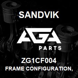 ZG1CF004 Sandvik FRAME CONFIGURATION, 1850 | AGA Parts