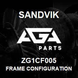 ZG1CF005 Sandvik FRAME CONFIGURATION 1850 NON HANDE | AGA Parts