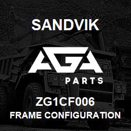 ZG1CF006 Sandvik FRAME CONFIGURATION 1850 NON HANDED | AGA Parts