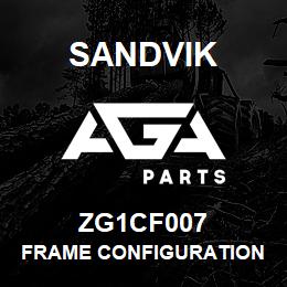 ZG1CF007 Sandvik FRAME CONFIGURATION 1850 NON-HANDE | AGA Parts