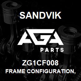 ZG1CF008 Sandvik FRAME CONFIGURATION, 1850, NON HANDE | AGA Parts