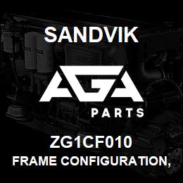 ZG1CF010 Sandvik FRAME CONFIGURATION, 1850, NON-HANDE | AGA Parts