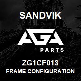 ZG1CF013 Sandvik FRAME CONFIGURATION 1850 | AGA Parts