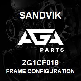 ZG1CF016 Sandvik FRAME CONFIGURATION 1850 | AGA Parts