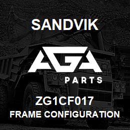 ZG1CF017 Sandvik FRAME CONFIGURATION 1850 | AGA Parts