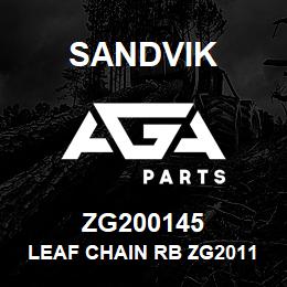 ZG200145 Sandvik LEAF CHAIN RB ZG201145 RB | AGA Parts