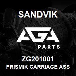 ZG201001 Sandvik PRISMIK CARRIAGE ASSEMBLY FABRICAT | AGA Parts