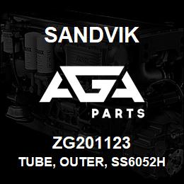 ZG201123 Sandvik TUBE, OUTER, SS6052H, 75 MM. 0DX63.5 MM. | AGA Parts