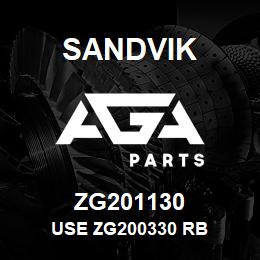 ZG201130 Sandvik USE ZG200330 RB | AGA Parts