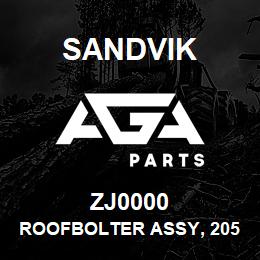 ZJ0000 Sandvik ROOFBOLTER ASSY, 2050, LH OUTER/RHOP | AGA Parts