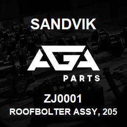 ZJ0001 Sandvik ROOFBOLTER ASSY, 2050, RH OUTER/LHOP | AGA Parts