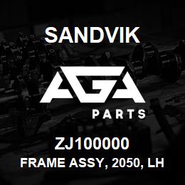 ZJ100000 Sandvik FRAME ASSY, 2050, LH OUTER/RH INNER | AGA Parts