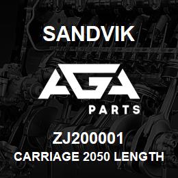 ZJ200001 Sandvik CARRIAGE 2050 LENGTH S2500-2050 D0 | AGA Parts