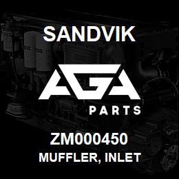 ZM000450 Sandvik MUFFLER, INLET | AGA Parts