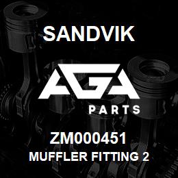 ZM000451 Sandvik MUFFLER FITTING 2 | AGA Parts