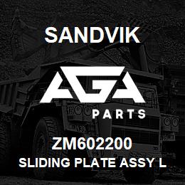 ZM602200 Sandvik SLIDING PLATE ASSY LH | AGA Parts