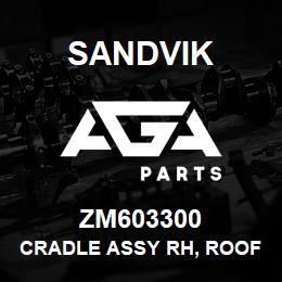 ZM603300 Sandvik CRADLE ASSY RH, ROOFBOLTER MOUNT | AGA Parts