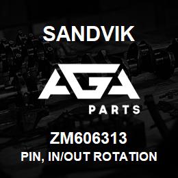 ZM606313 Sandvik PIN, IN/OUT ROTATION | AGA Parts