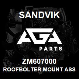 ZM607000 Sandvik ROOFBOLTER MOUNT ASSEMBLY, R/HAND | AGA Parts