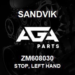 ZM608030 Sandvik STOP, LEFT HAND | AGA Parts